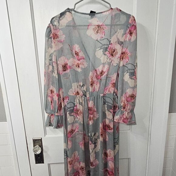 Express Sheer Floral Wrap Sz M/large. Excellent Condition, Never Worn - Picture 4 of 8